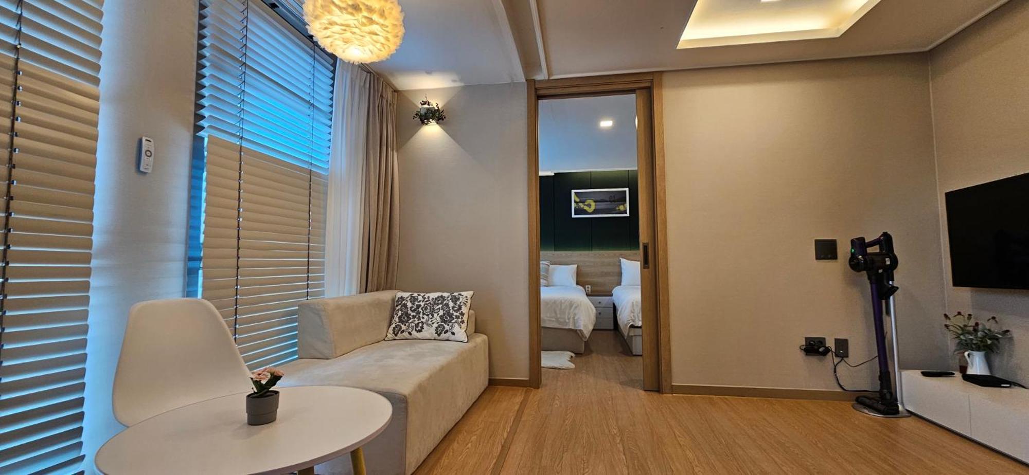 Haeundae Ocean Family Apartment Busan Bagian luar foto